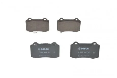 Колодки тормозные дисковые (комплект 4 шт.) BOSCH 0 986 494 393