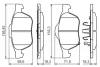 Комплект гальмівних колодок BOSCH 0986494485 (фото 5)