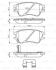 Комплект гальмівних колодок BOSCH 0986494630 (фото 8)