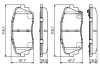Гальмівні колодки дискові BOSCH 0986494688 (фото 7)