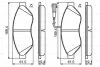 Комплект гальмівних колодок BOSCH 0986494798 (фото 1)