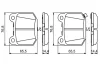 Комплект гальмівних колодок BOSCH 0986494865 (фото 7)