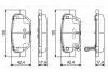 Колодки тормозные дисковые (комплект 4 шт.) BOSCH 0986495393 (фото 1)
