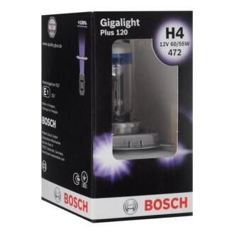 Фото 1 - лампа H4 60/55W 12V Gigalight Plus 120 бокс 1 шт. - кратн. 20 шт - НЕ постачається BOSCH 1987301160 Лампа H4 60/55W 12V Gigalight Plus 120 бокс 1 шт. - кратн. 20 шт - НЕ постачається BOSCH 1987301160 (фото 1)