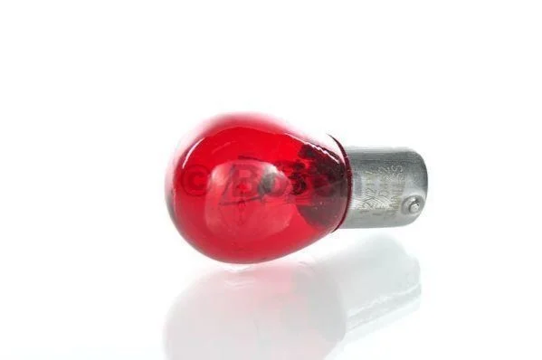 Лампа (відпуск. 1шт) P21W 12В 21Вт BA15S основна лампа Pure Light, червона BOSCH 1 987 302 262 (фото 1)