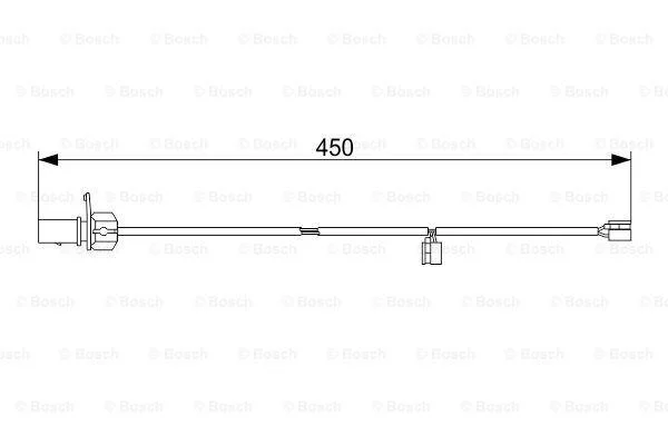 Датчик зносу гальмівних колодок BOSCH 1987473583 (фото 1)