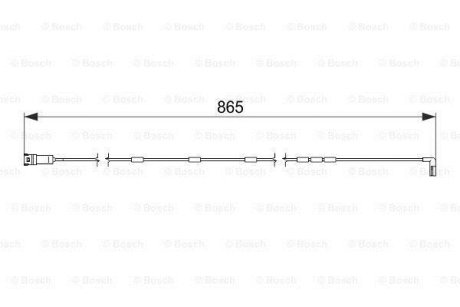 Датчик зношування диска колеса переднього BOSCH 1987474586