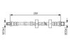 Гальмівний шланг гнучкий передн лів/прав (довжина 290мм, M10x1/M10x1) AUDI 50 VW DERBY, POLO, POLO CLASSIC, POLO II 0.8-1.4D 08.74-09.94 BOSCH 1987476334 (фото 1)