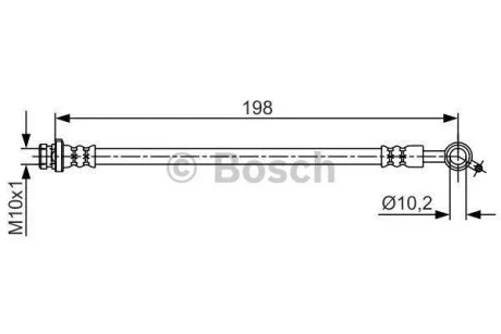 Шланг тормозной BOSCH 1 987 481 712