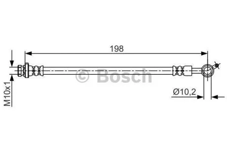 Шланг тормозной BOSCH 1 987 481 713