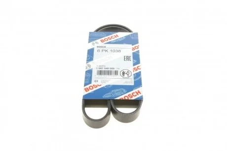 Ремень поликлиновый(приводной) 6PK1038 BOSCH 1 987 946 000