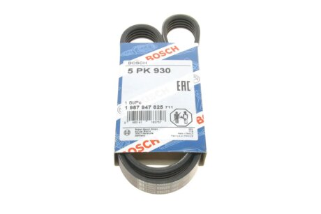 Ремень поликлиновый(приводной) 5PK930 BOSCH 1 987 947 825