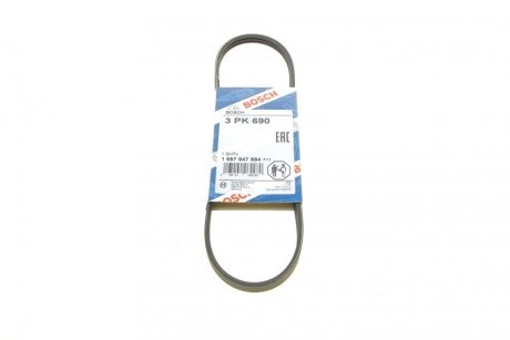 Ремень поликлиновый(приводной) 3PK690 BOSCH 1 987 947 884