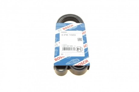 Ремень поликлиновый(приводной) 6PK1560 BOSCH 1 987 947 950