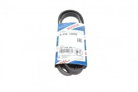 Ремень поликлиновый(приводной) 4PK1000 BOSCH 1 987 948 359