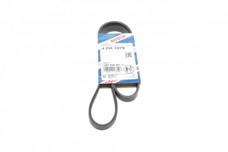 Ремень поликлиновый(приводной) 4PK1075 BOSCH 1 987 948 361