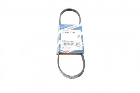 РЕМІНЬ П-КЛИНОВИЙ 3PK750 BOSCH 1 987 948 363