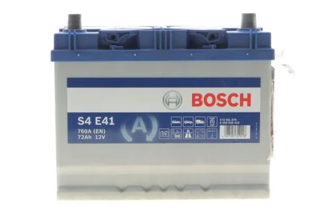 Акумулятор Bosch 12В/72Аг/760А/19,55кг BOSCH DSC0092S4E410