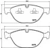 Комплект тормозных колодок из 4 шт. дисков BREMBO P06058 (фото 1)