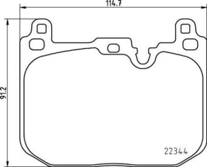 Комплект гальмівних колодок BREMBO P06097