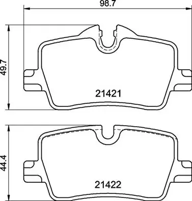 Тормозные колодки дисковые BREMBO P06 113 (фото 1)