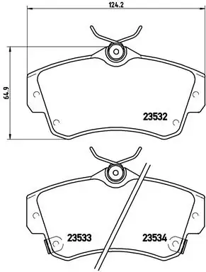 Гальмівні колодки дискові BREMBO P11 012 (фото 1)