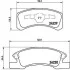 Комплект тормозных колодок из 4 шт. дисков BREMBO P16011 (фото 1)