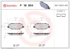 Комплект тормозных колодок из 4 шт. дисков BREMBO P18024 (фото 1)