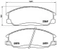 Комплект тормозных колодок BREMBO P30013 (фото 1)
