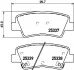 Комплект тормозных колодок из 4 шт. дисков BREMBO P30101 (фото 1)
