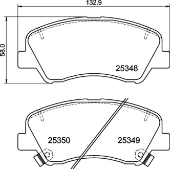 Гальмівні колодки дискові BREMBO P30 122
