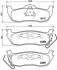 Комплект тормозных колодок из 4 шт. дисков BREMBO P37011 (фото 1)