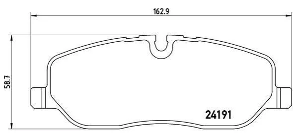 Комплект тормозных колодок BREMBO P44014 (фото 1)