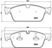 Комплект тормозных колодок BREMBO P50102 (фото 1)