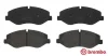 Комплект тормозных колодок из 4 шт. дисков BREMBO P50129 (фото 2)
