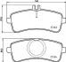 Колодки тормозные дисковые (комплект 4 шт.) BREMBO P50132 (фото 1)