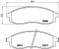 Тормозные колодки дисковые BREMBO P54 032 (фото 1)