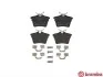 Комплект тормозных колодок из 4 шт. дисков BREMBO P61079 (фото 1)