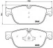 Тормозные колодки дисковые BREMBO P61 115 (фото 1)