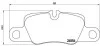 Комплект тормозных колодок BREMBO P65020 (фото 1)
