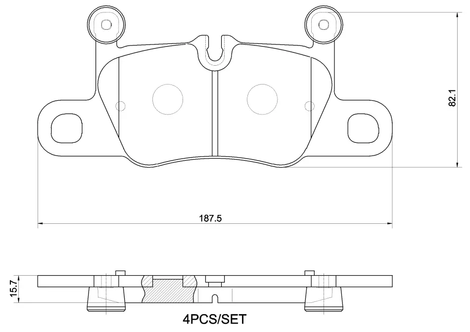 Тормозные колодки дисковые BREMBO P65 044 (фото 1)
