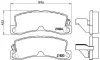 Комплект тормозных колодок из 4 шт. дисков BREMBO P83015 (фото 1)