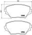 Комплект тормозных колодок BREMBO P83055 (фото 1)