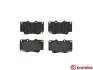 Комплект тормозных колодок из 4 шт. дисков BREMBO P83069 (фото 2)