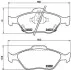 Комплект тормозных колодок BREMBO P83085 (фото 1)