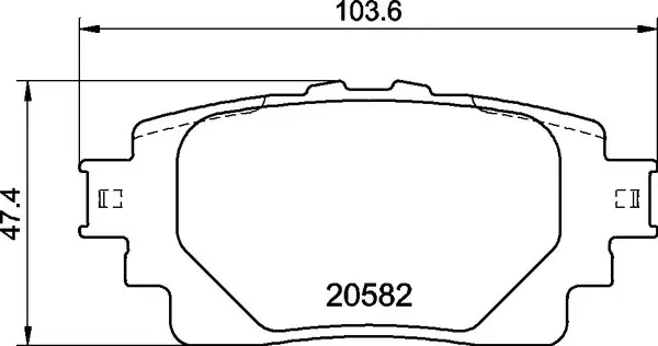 Колодки тормозные дисковые (комплект 4 шт.) BREMBO P83174 (фото 1)
