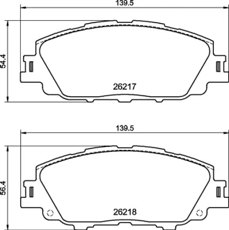 Колодки тормозные дисковые (комплект 4 шт.) BREMBO P83175