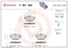 Тормозные колодки дисковые BREMBO P83 182 (фото 1)