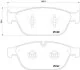 Комплект тормозных колодок из 4 шт. дисков BREMBO P85128 (фото 1)