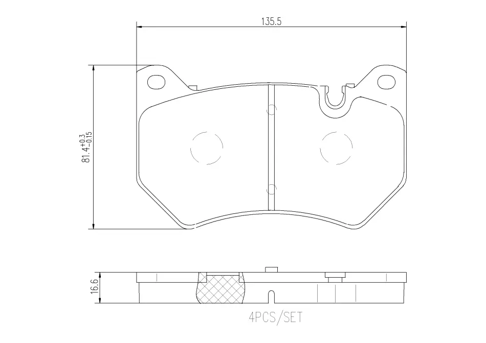 Тормозные колодки дисковые BREMBO P85 177 (фото 1)